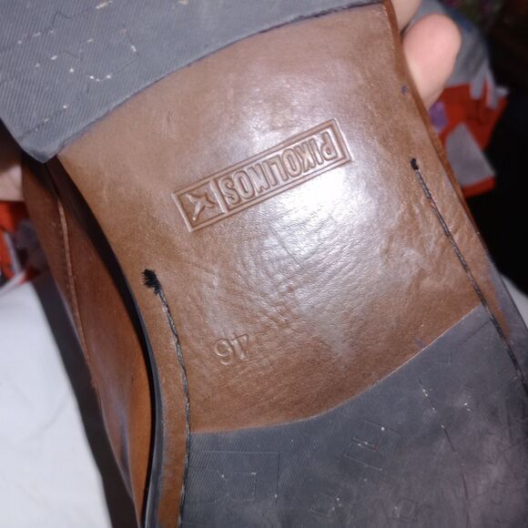 Pikolinos Brown Leather Monk Strap Shoes Mens Size 13 US 46 EU Morocco - Picture 9 of 10